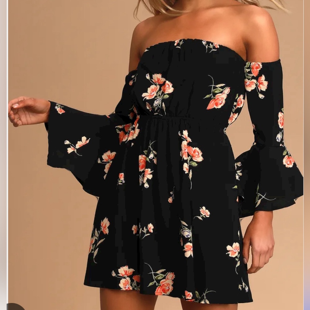 🧡 off shoulder mini dress🧡